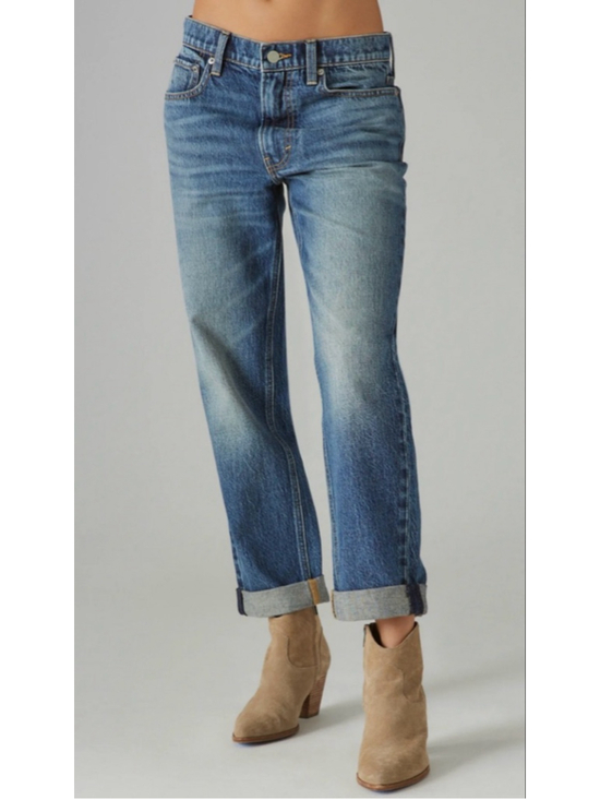 Lucky Brand Denim - Lucky Brand boy mid rise relaxed straight jeans size 4